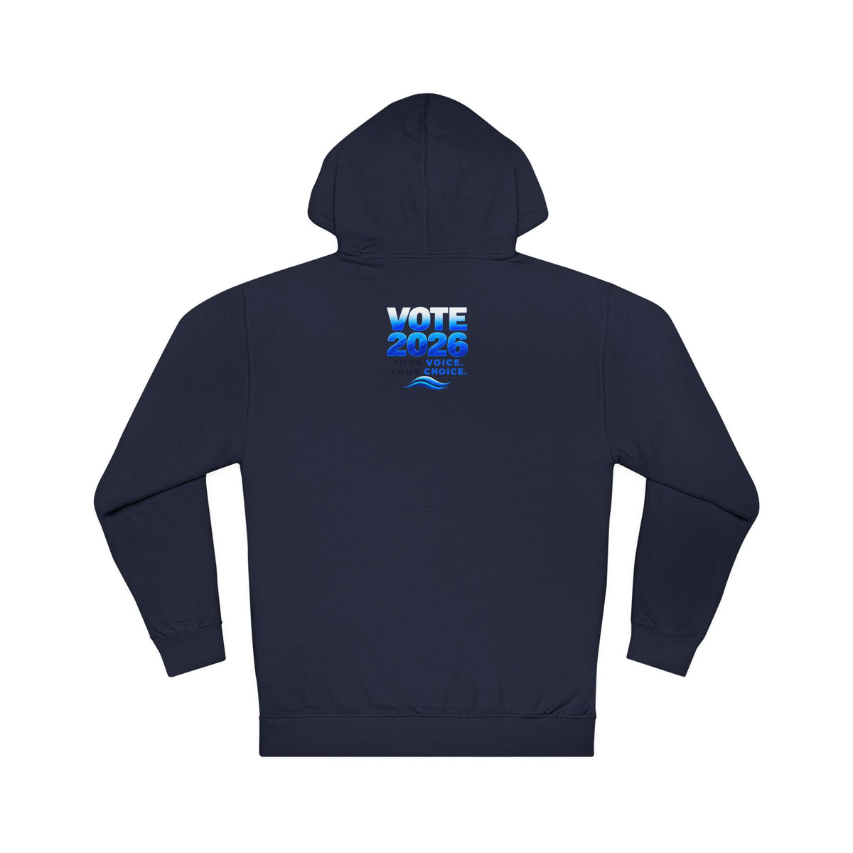 Blue Shift People Power heavyweight hoodie with the blue wave graphic and PEOPLE POWER front print