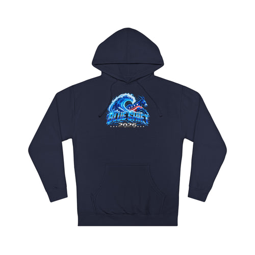 Blue Shift People Power heavyweight hoodie with the blue wave graphic and PEOPLE POWER front print